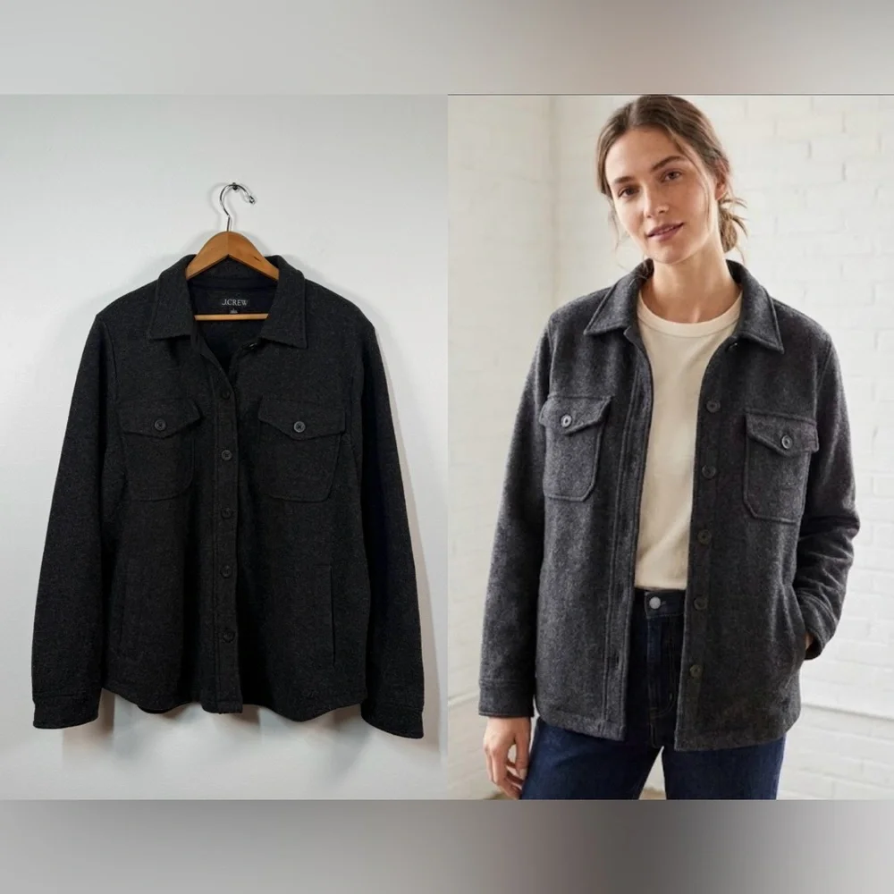 J. Crew Wool‎ Shirt Jacket Large